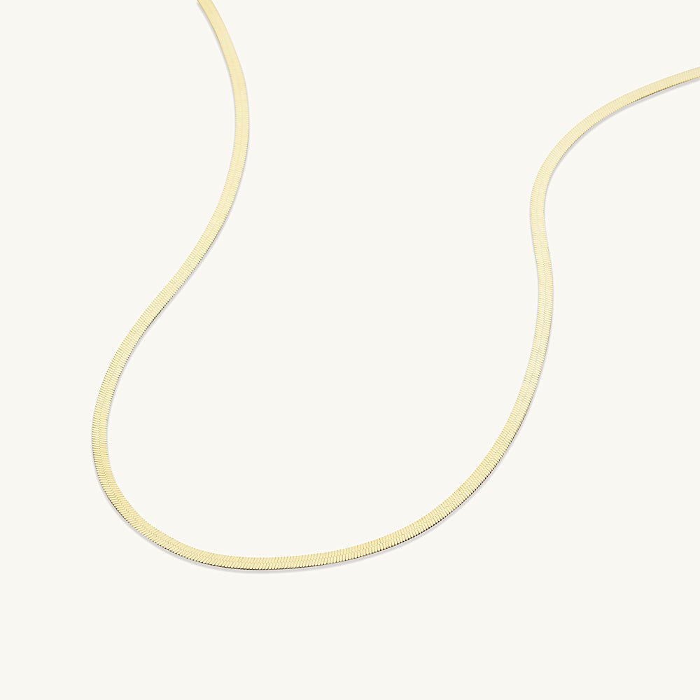 Classic Herringbone Chain Necklace - Camile & Stone