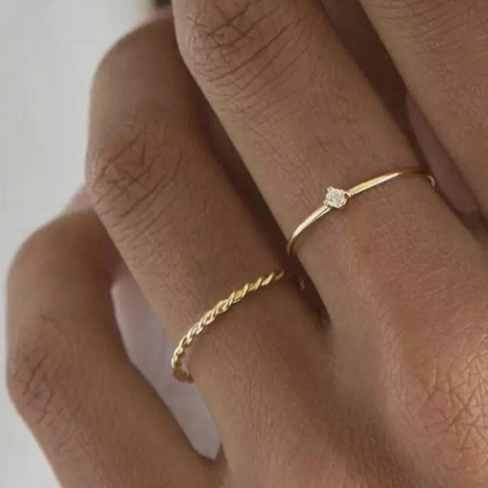 Classic Twist Stacker Ring - Camile & Stone