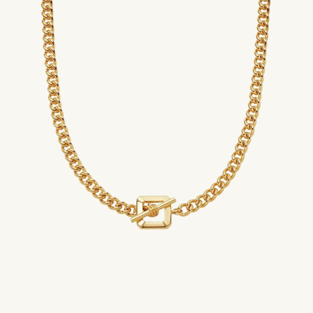 Cuban Chain Toggle Necklace - Camile & Stone
