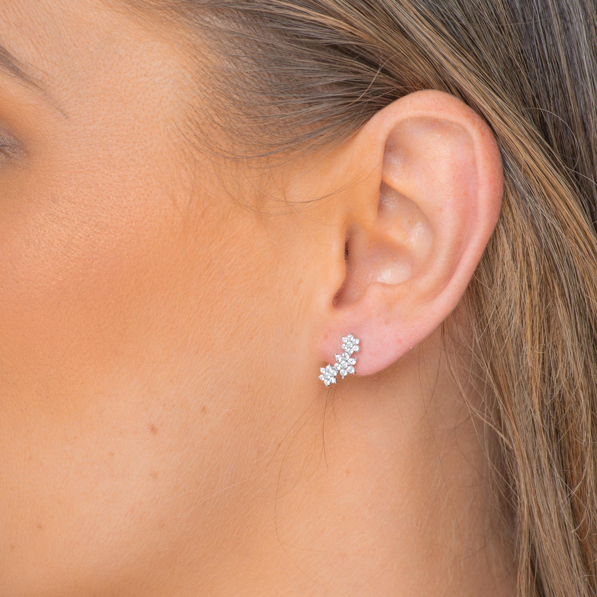 Daisy Cluster Sapphire Earrings - Camile & Stone