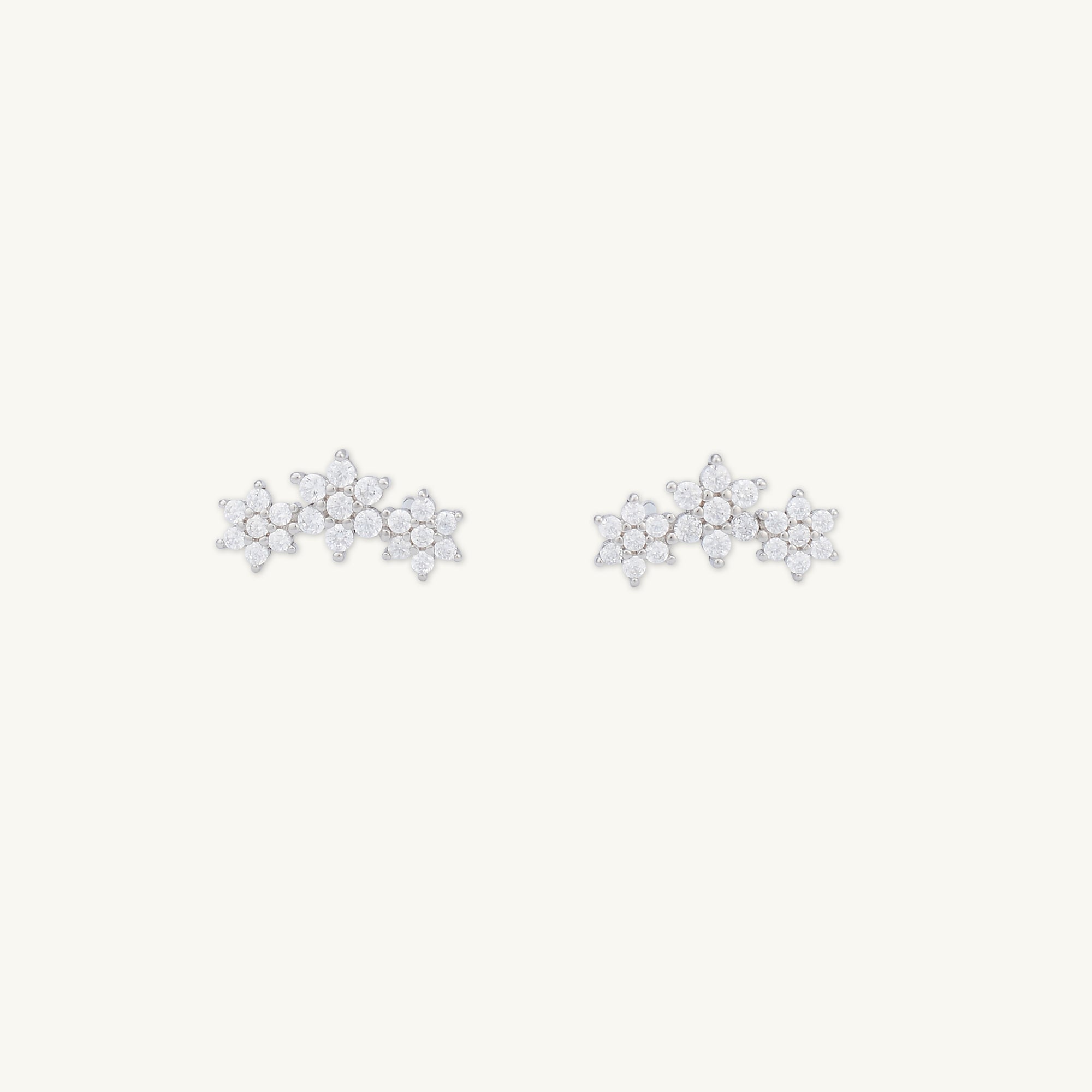 Daisy Cluster Sapphire Earrings - Camile & Stone