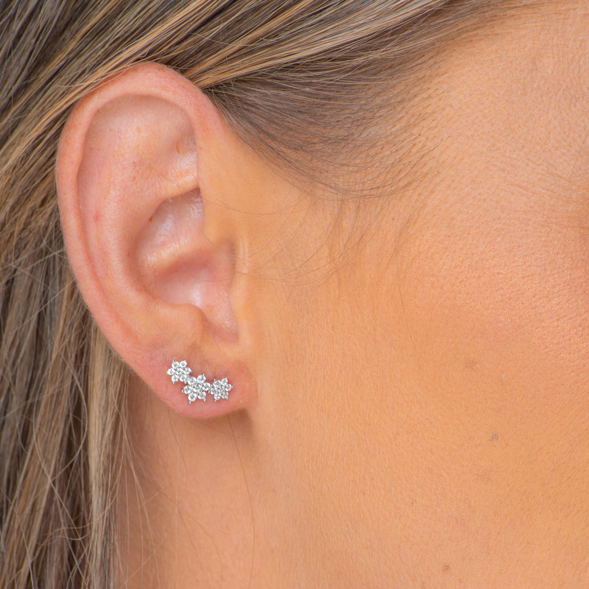 Daisy Cluster Sapphire Earrings - Camile & Stone