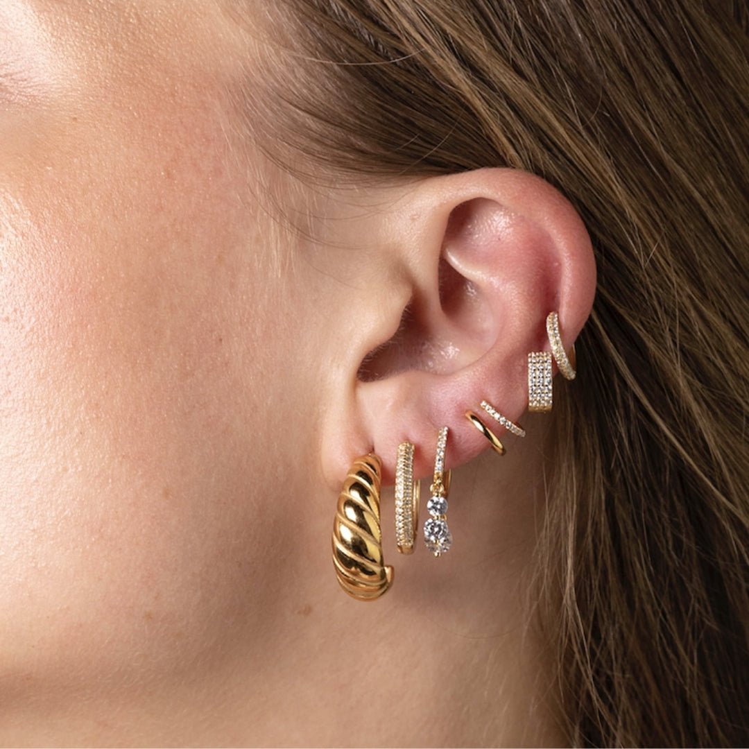 Double Sapphire Cuff Earrings - Camile & Stone