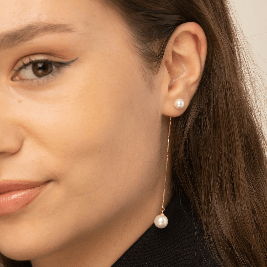 Freshwater Pearl Twin Drop Earrings - Camile & Stone