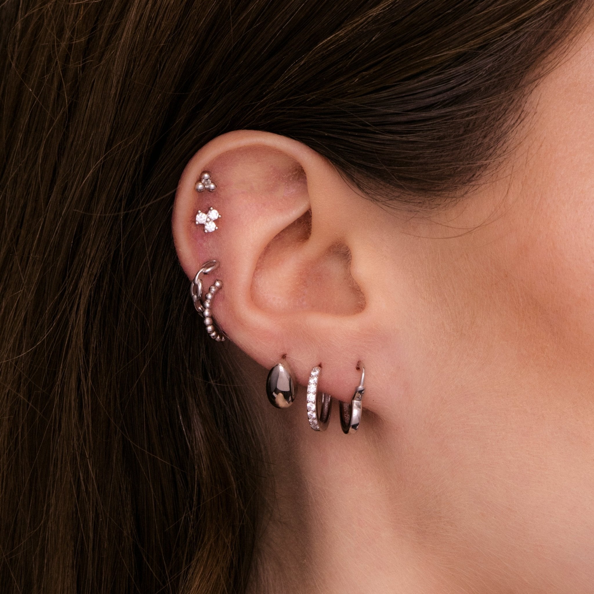 Heart Huggie Hoop Earrings - Camile & Stone