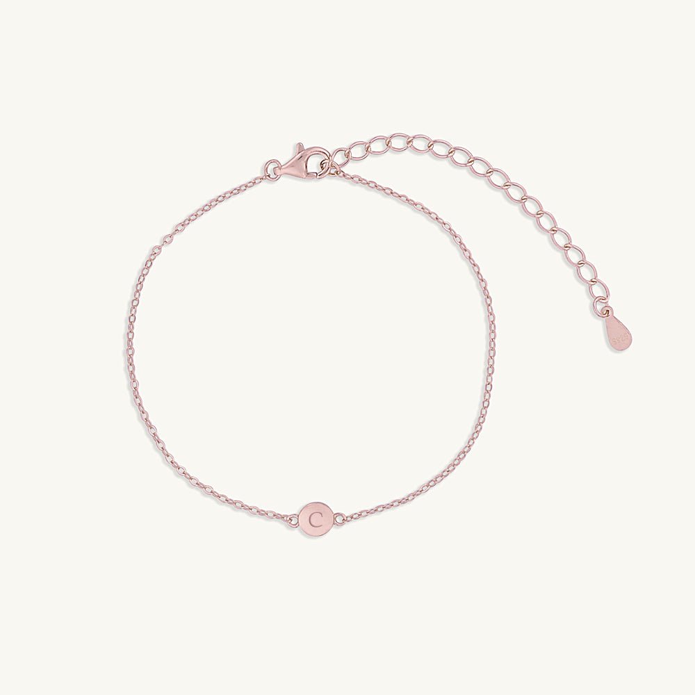 Initial Letter Dot Bracelet - Camile & Stone
