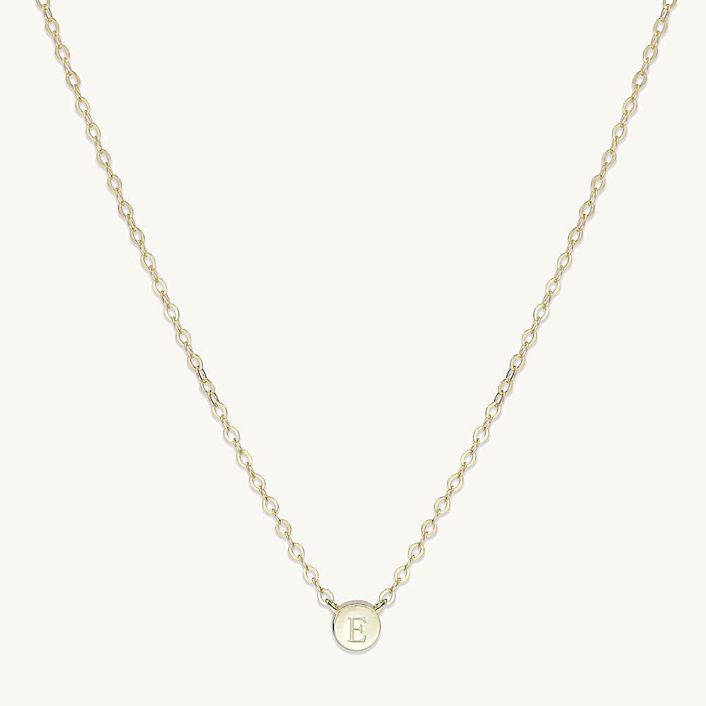 Initial Letter Dot Necklace - Camile & Stone