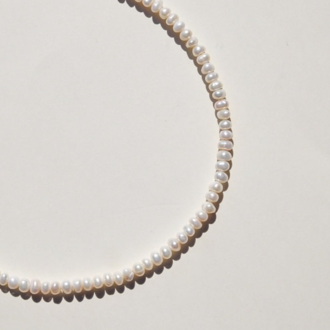 Kelly Paperlink Pearl Necklace - Camile & Stone