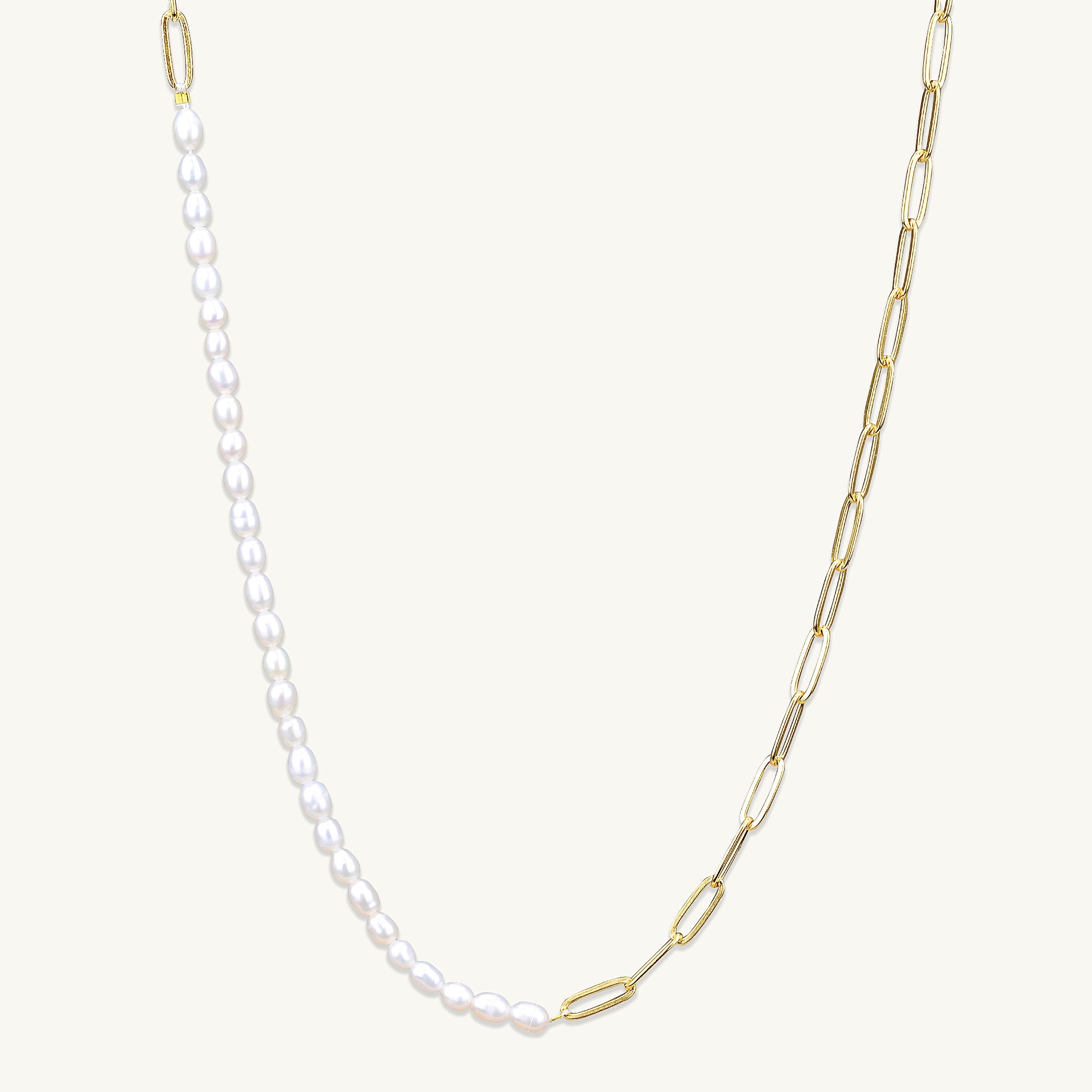 Kelly Paperlink Pearl Necklace - Camile & Stone