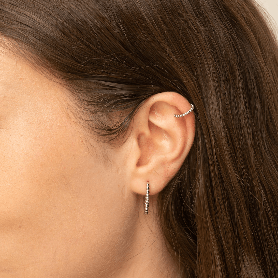 Long Ball Hoop Earrings - Camile & Stone