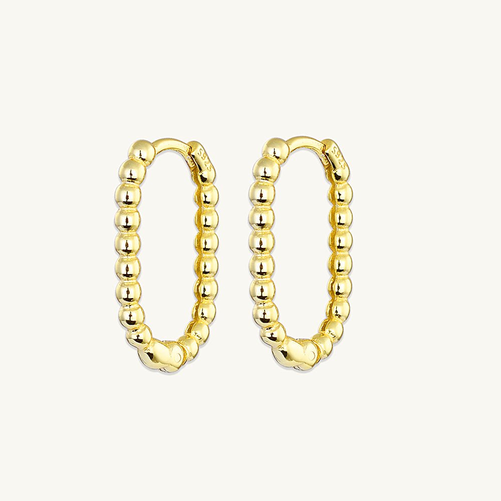 Long Ball Hoop Earrings - Camile & Stone