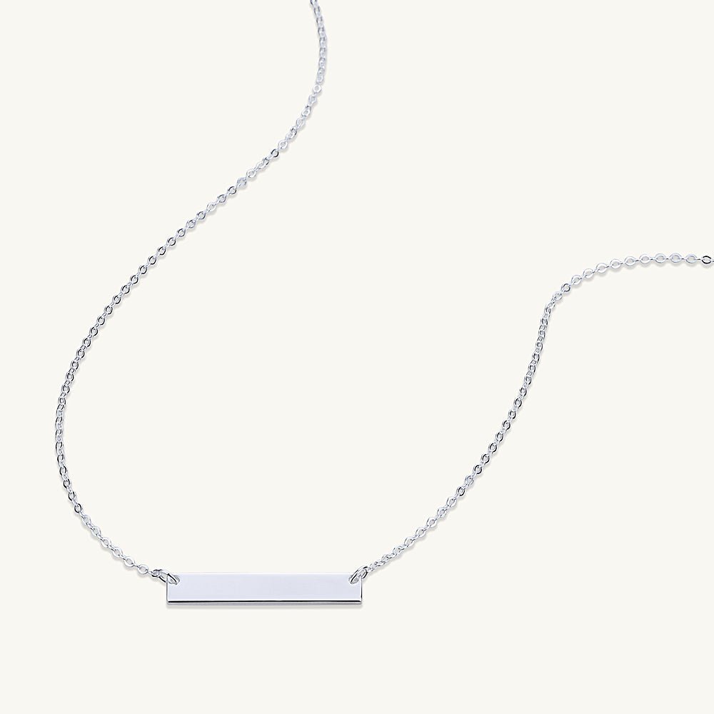 MAMA Engraved Bar Necklace - Camile & Stone