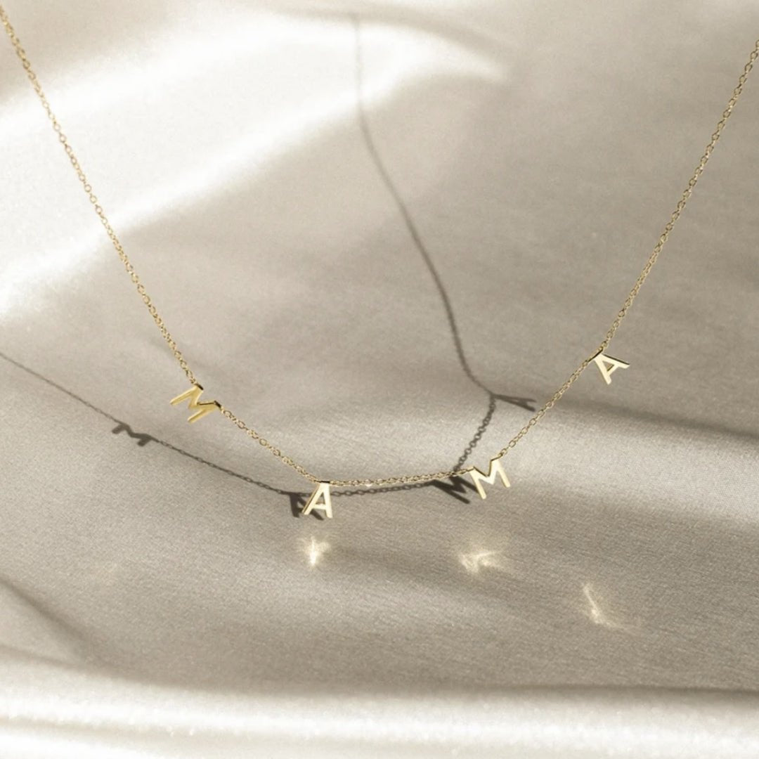 Mama Letter Chain Necklace - Camile & Stone