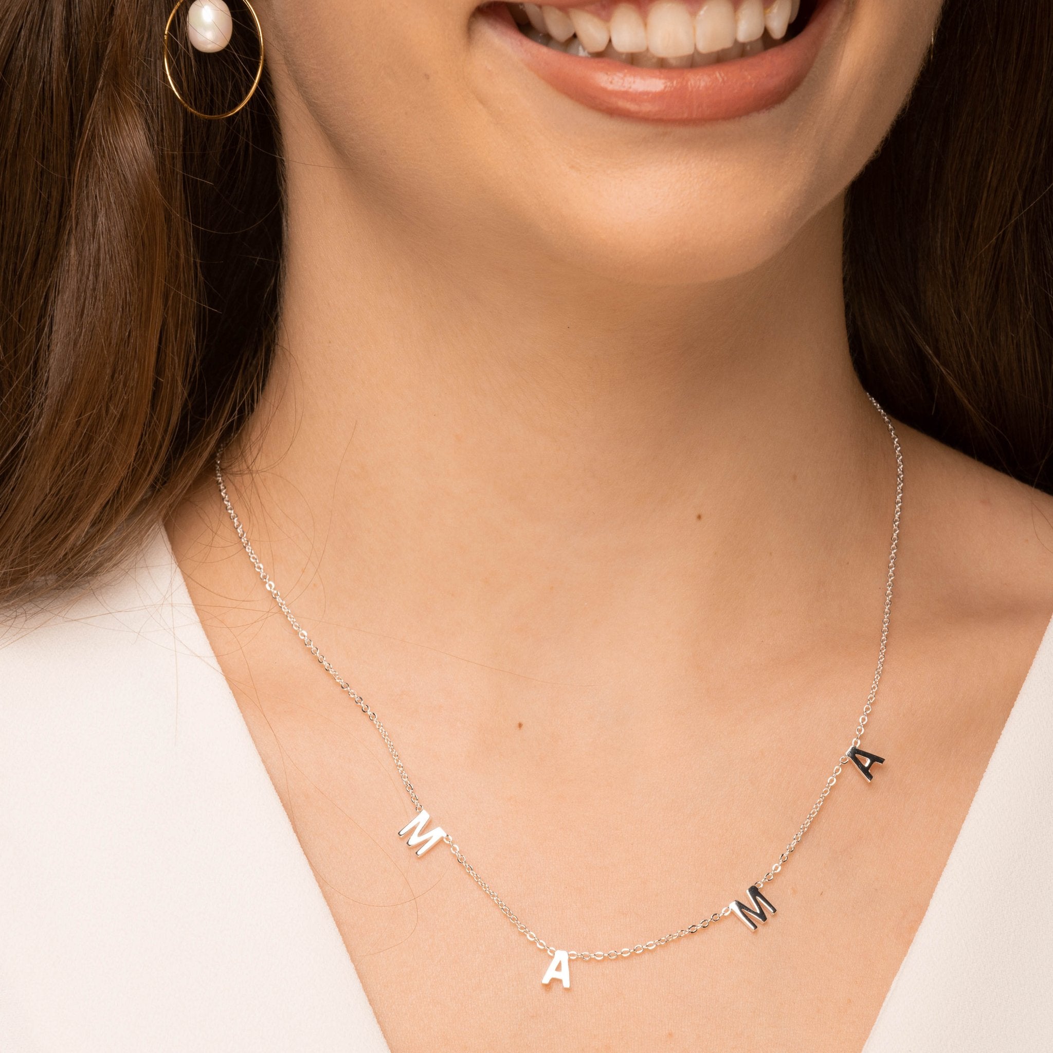 Mama Letter Chain Necklace - Camile & Stone