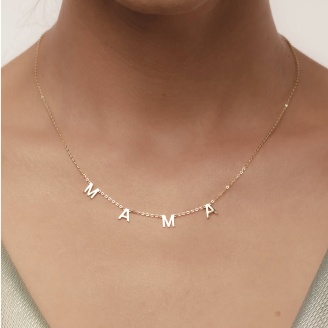 Mama Letter Chain Necklace - Camile & Stone