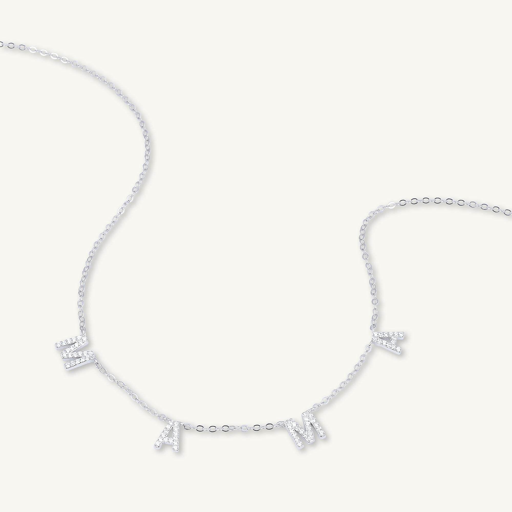 MAMA Sapphire Letter Necklace - Camile & Stone