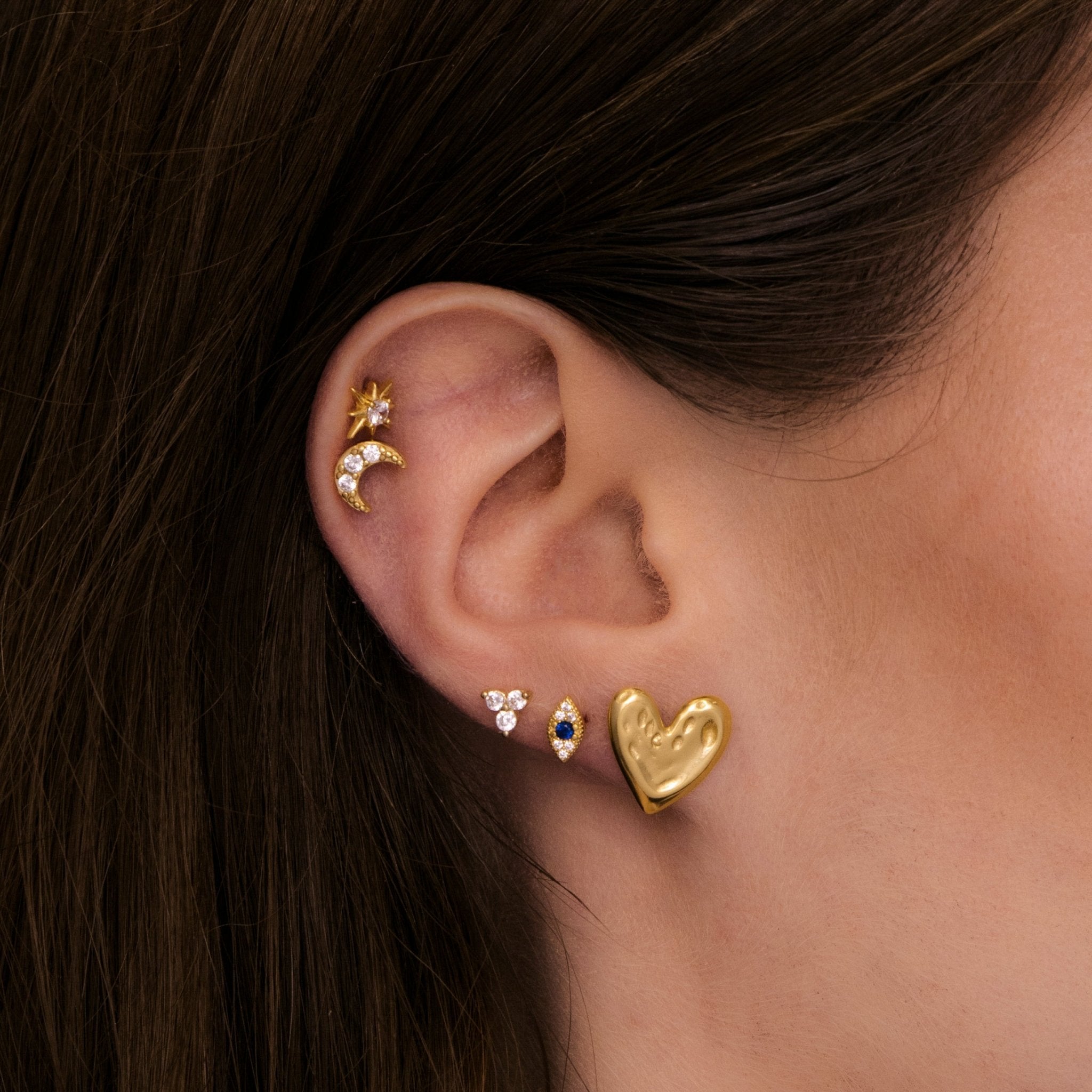 Molten Heart Statement Earrings - Camile & Stone