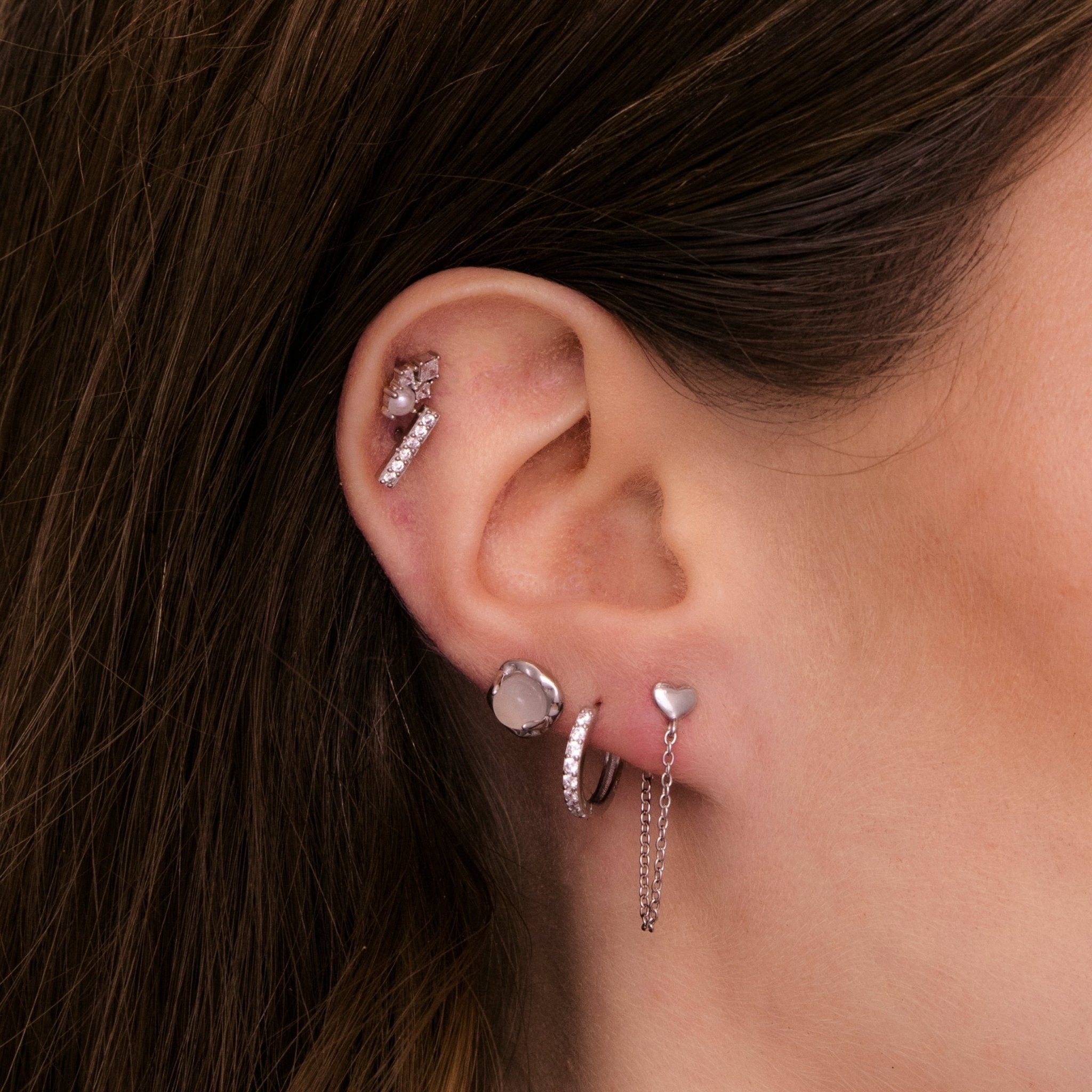 Moonstone Stud Earrings - Camile & Stone