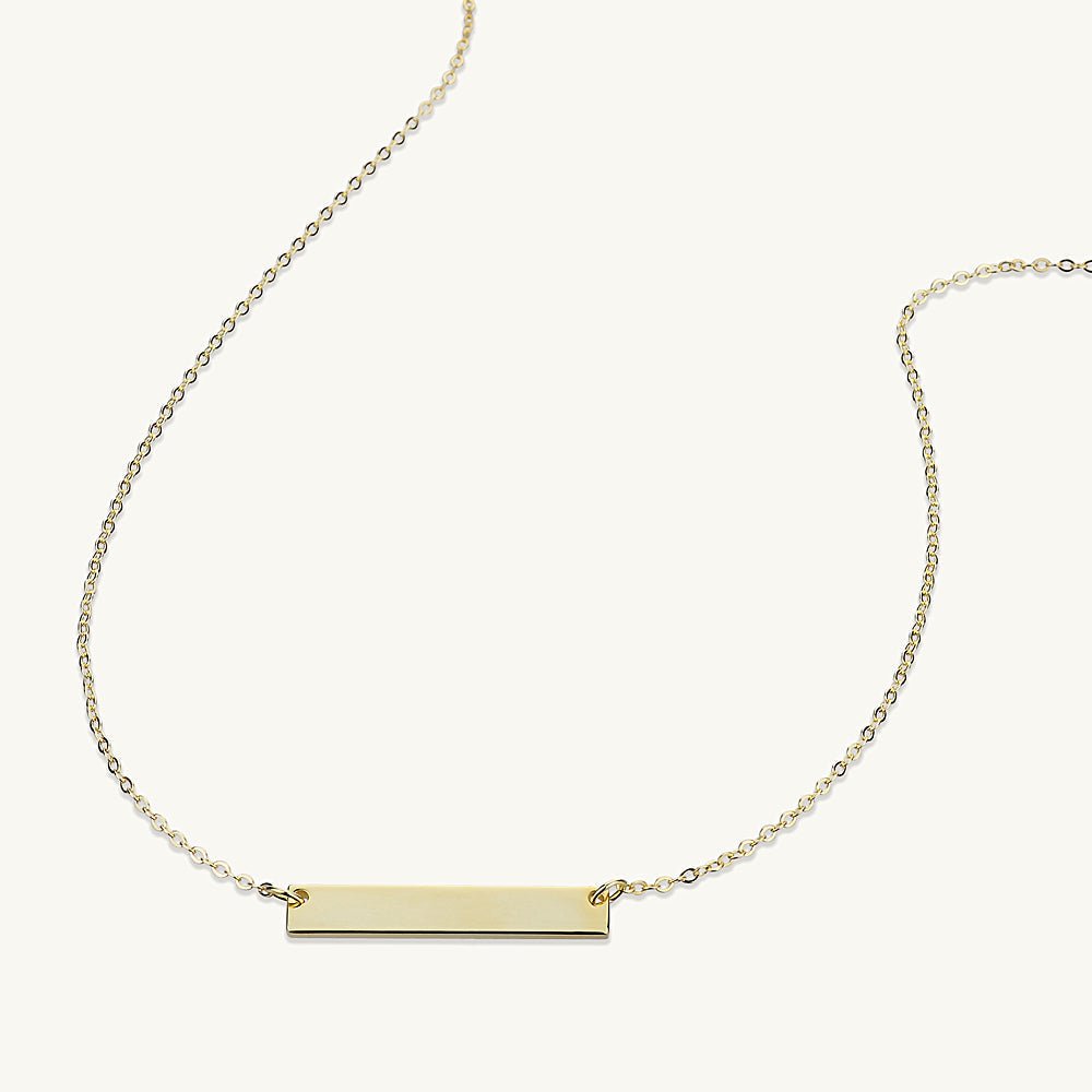 MUM Engraved Bar Necklace - Camile & Stone