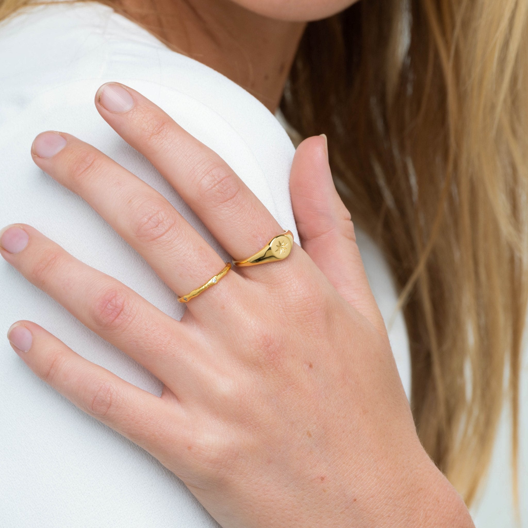 North Star Signet Ring - Camile & Stone