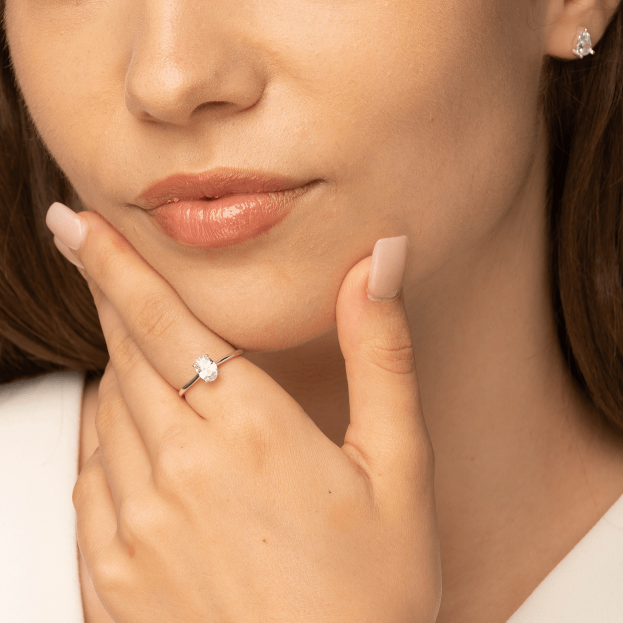 Oval Sapphire Band Ring - Camile & Stone