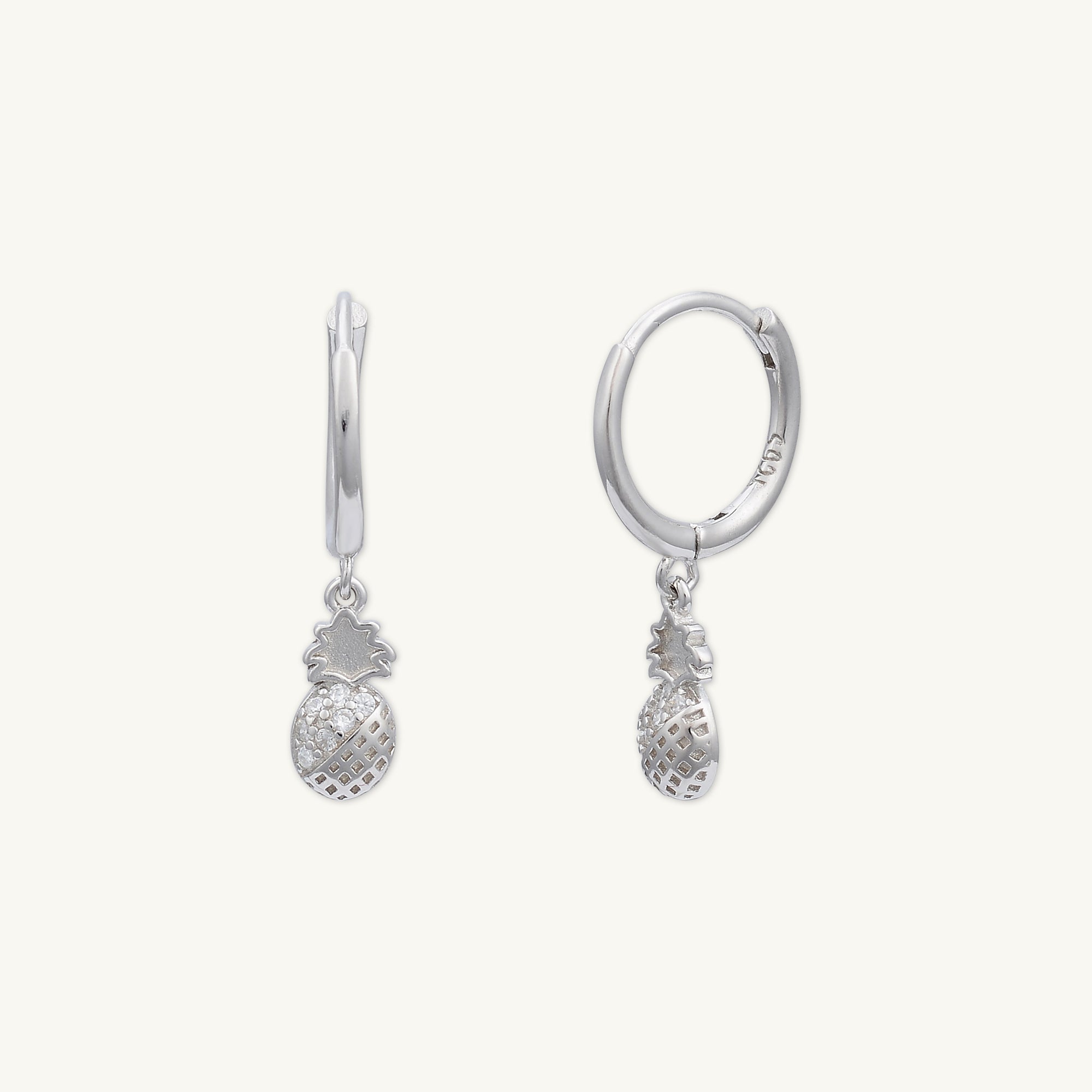 Pineapple Huggie Hoop Earrings - Camile & Stone