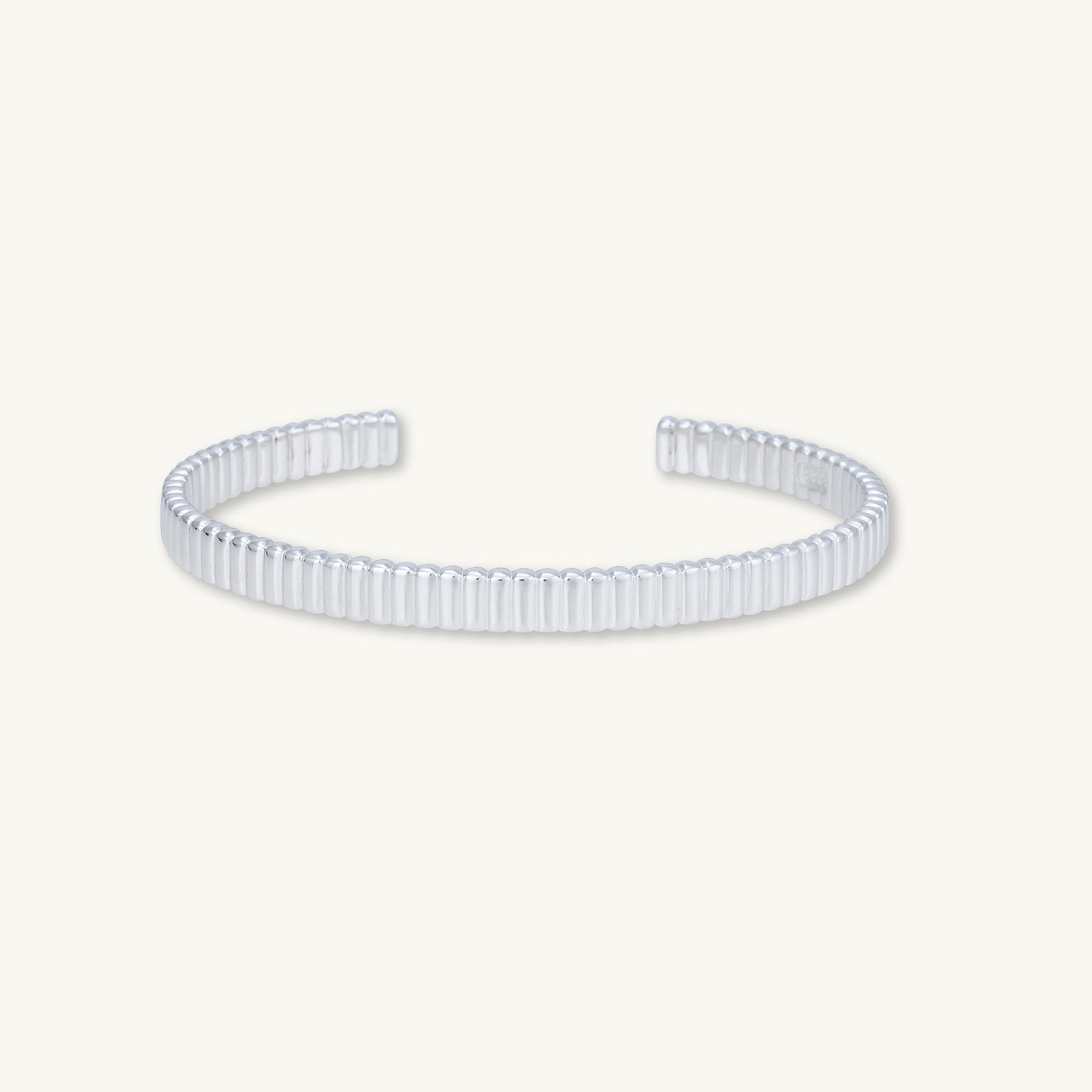Ridges Cuff Bangle Bracelet - Camile & Stone