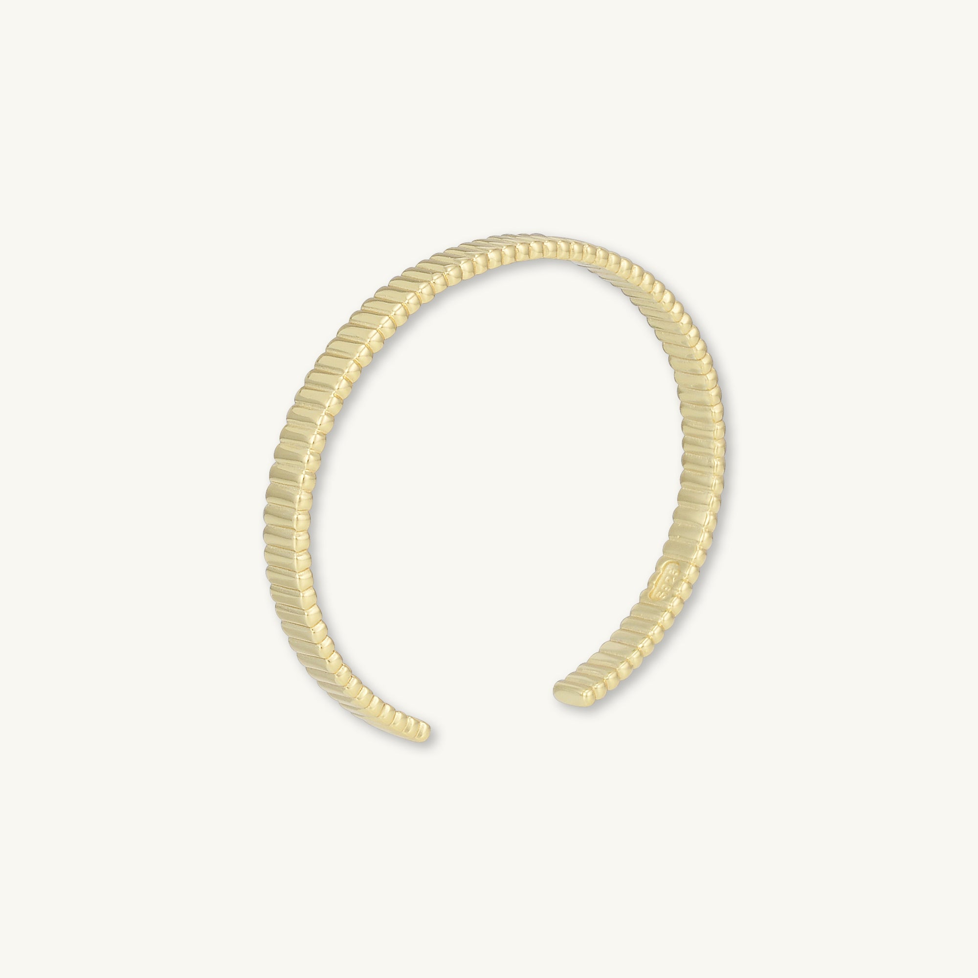 Ridges Cuff Bangle Bracelet - Camile & Stone