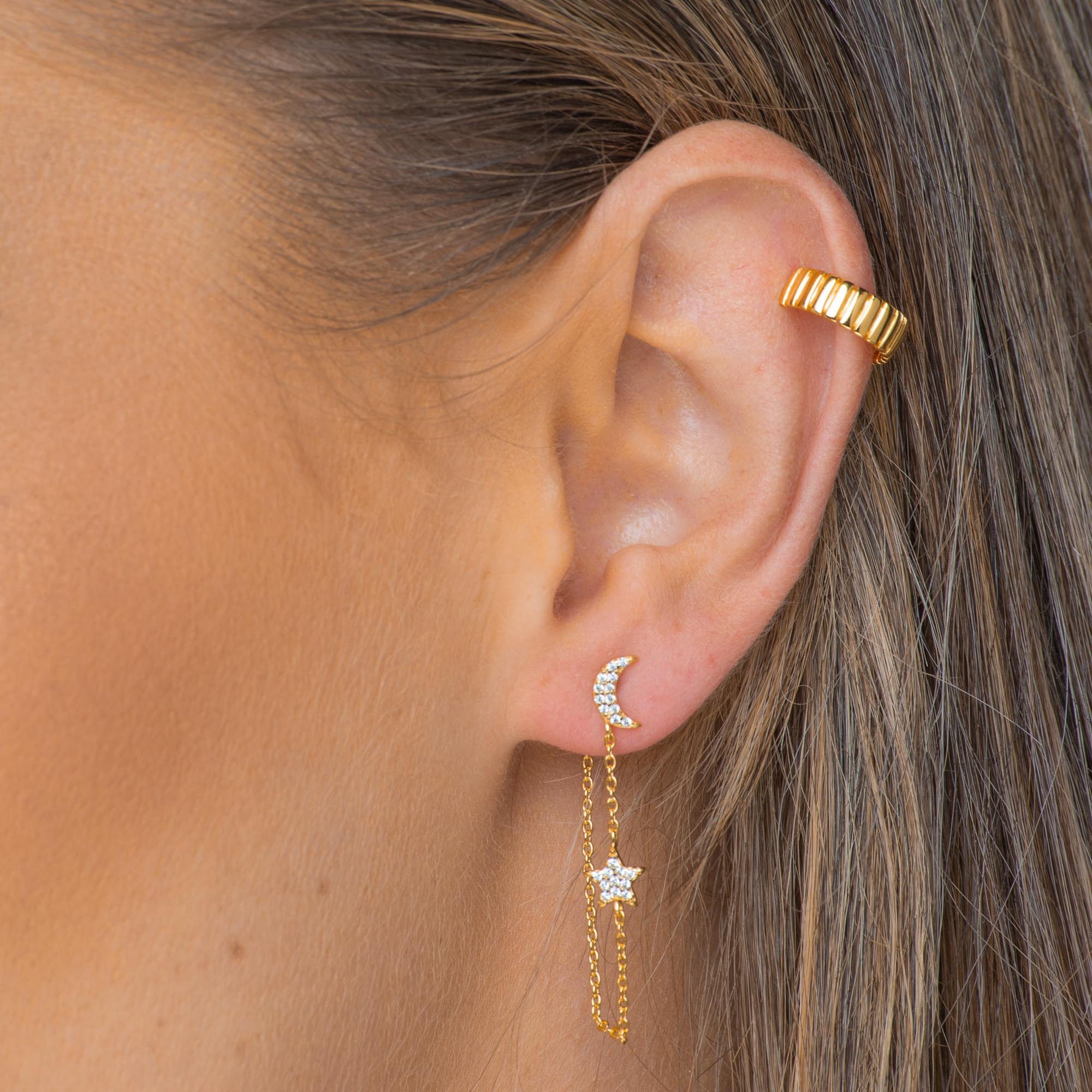 Ridges Ear Cuff Earrings - Camile & Stone