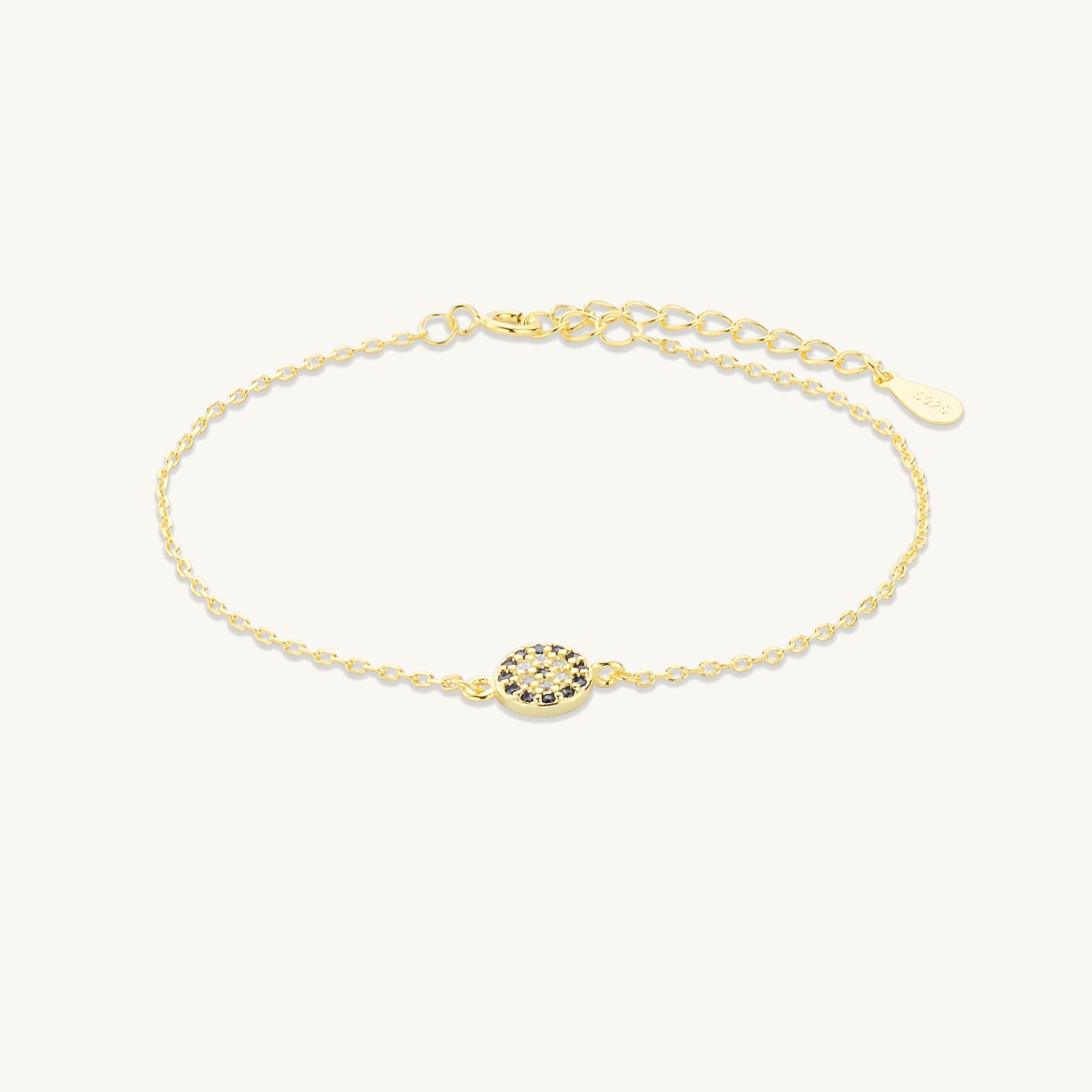 Round Evil Eye Pave Bracelet - Camile & Stone