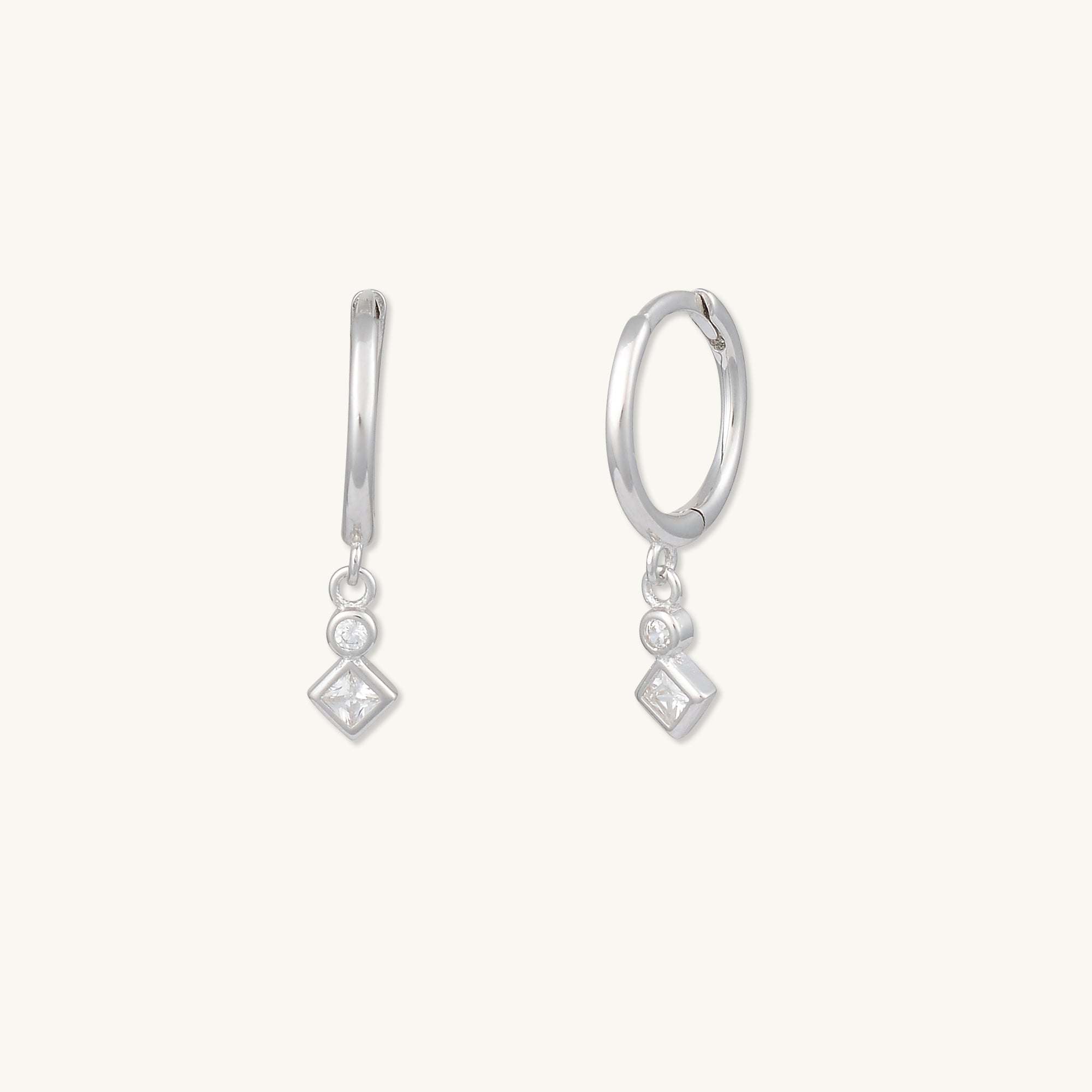 Sapphire Drop Huggie Earrings - Camile & Stone