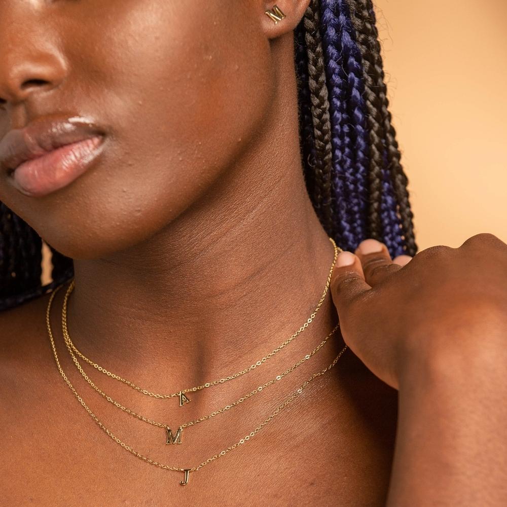 Script Letter Initial Necklace - Camile & Stone