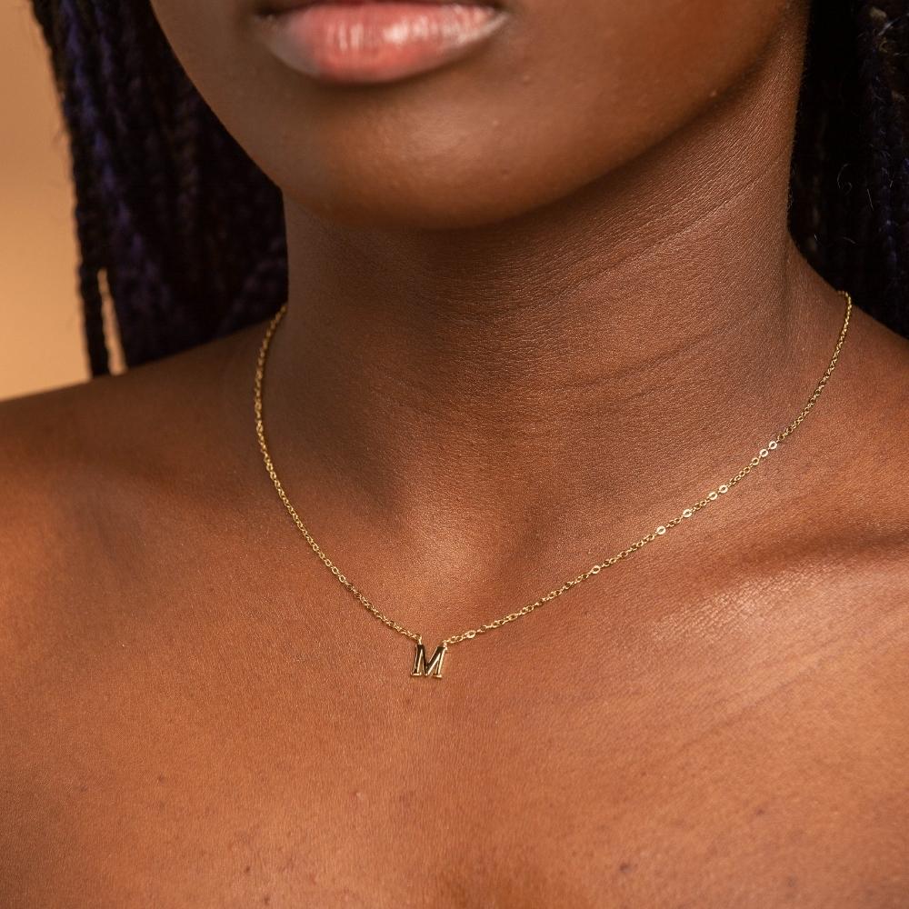 Script Letter Initial Necklace - Camile & Stone