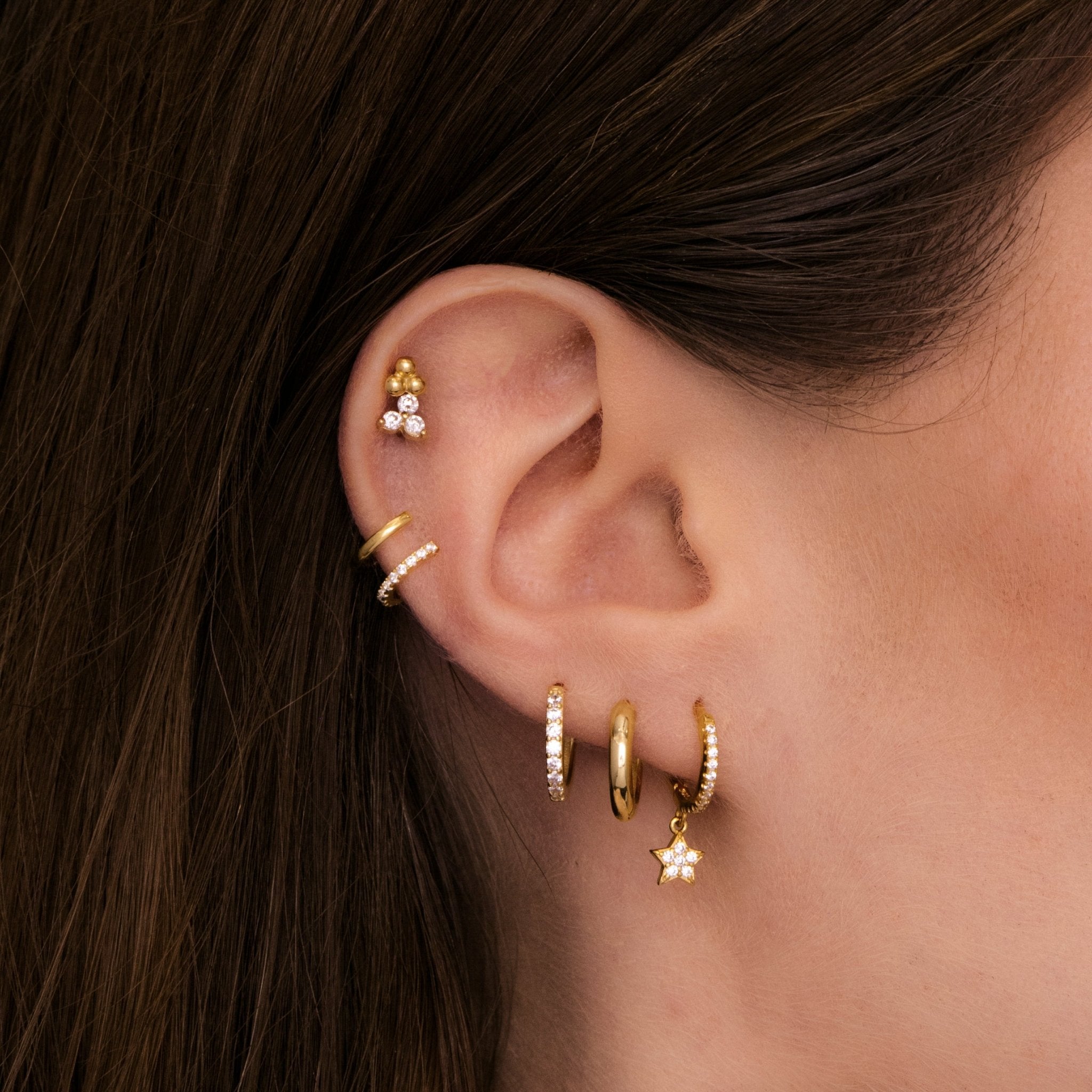 Star Sapphire Hoop Earrings - Camile & Stone