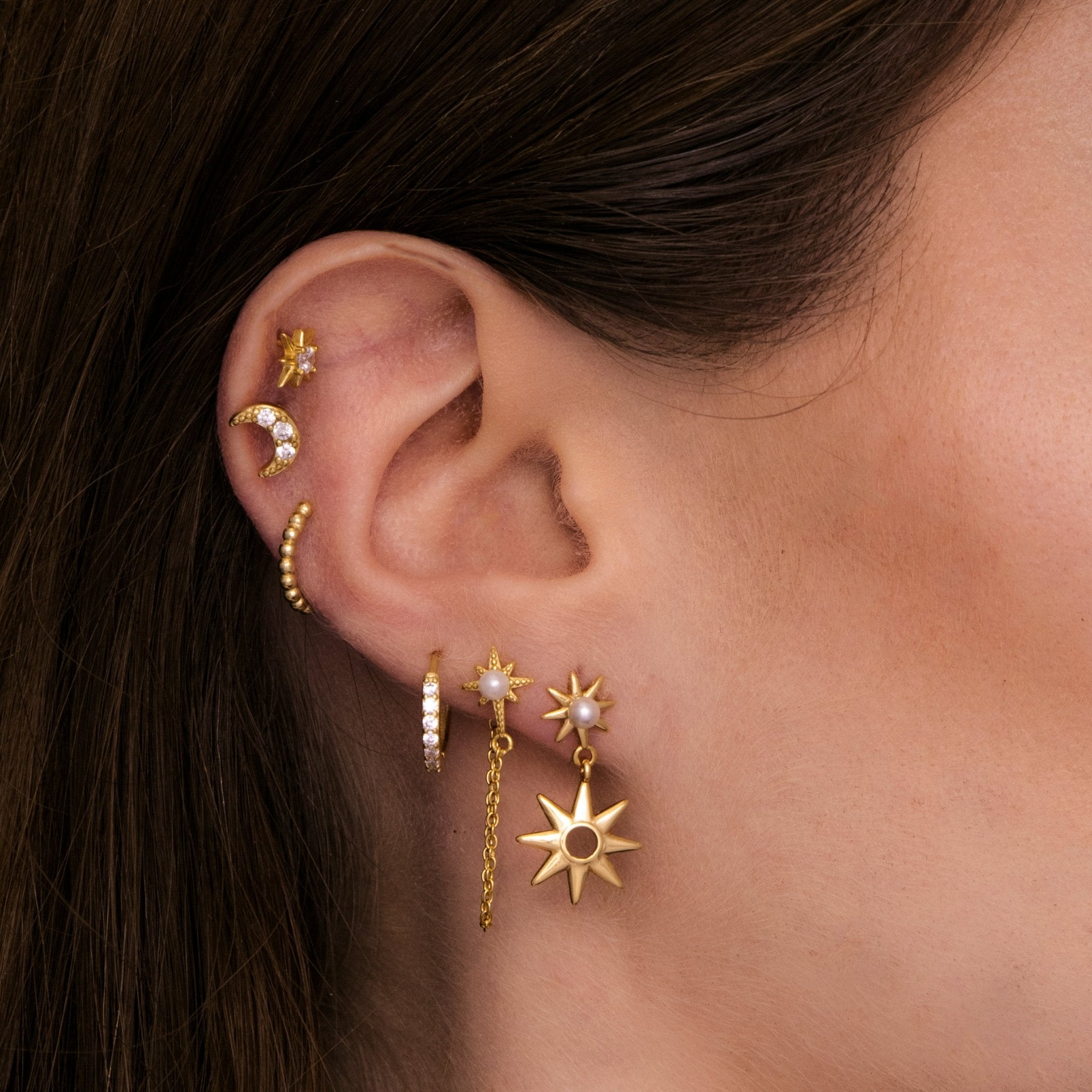 Starlight Pearl Dangling Earrings - Camile & Stone