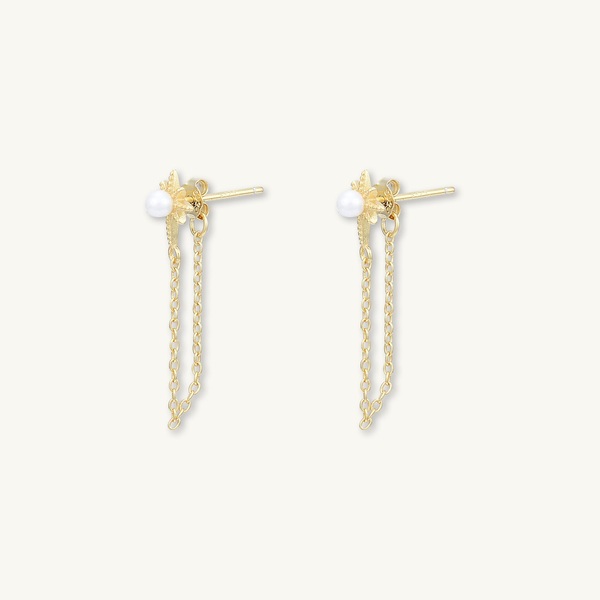 Starlight Pearl Dangling Earrings - Camile & Stone