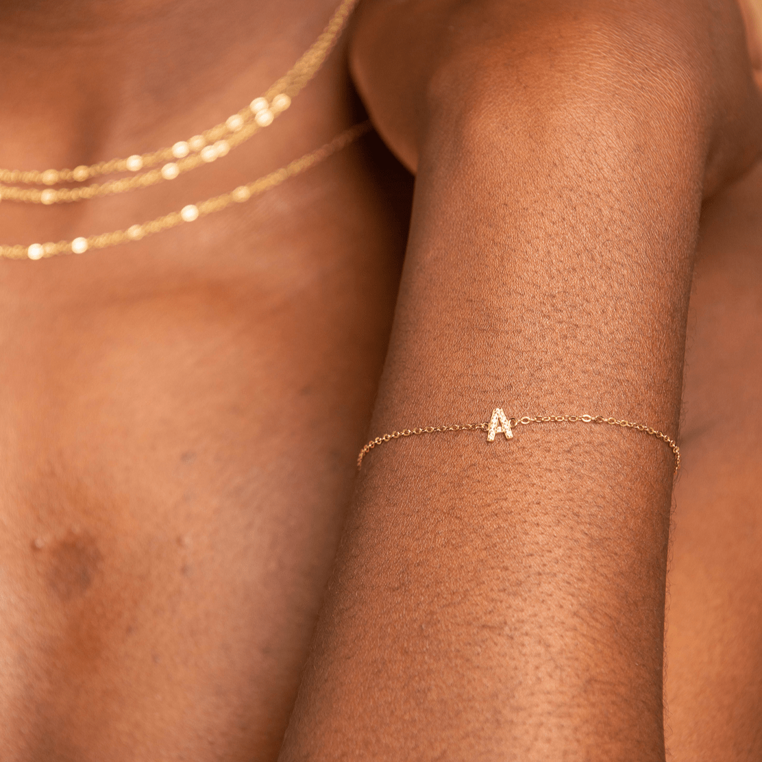 The Original Initial Sapphire Letter Bracelet - Camile & Stone