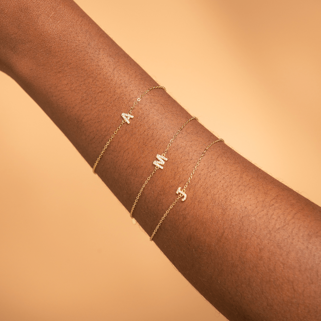 The Original Initial Sapphire Letter Bracelet - Camile & Stone