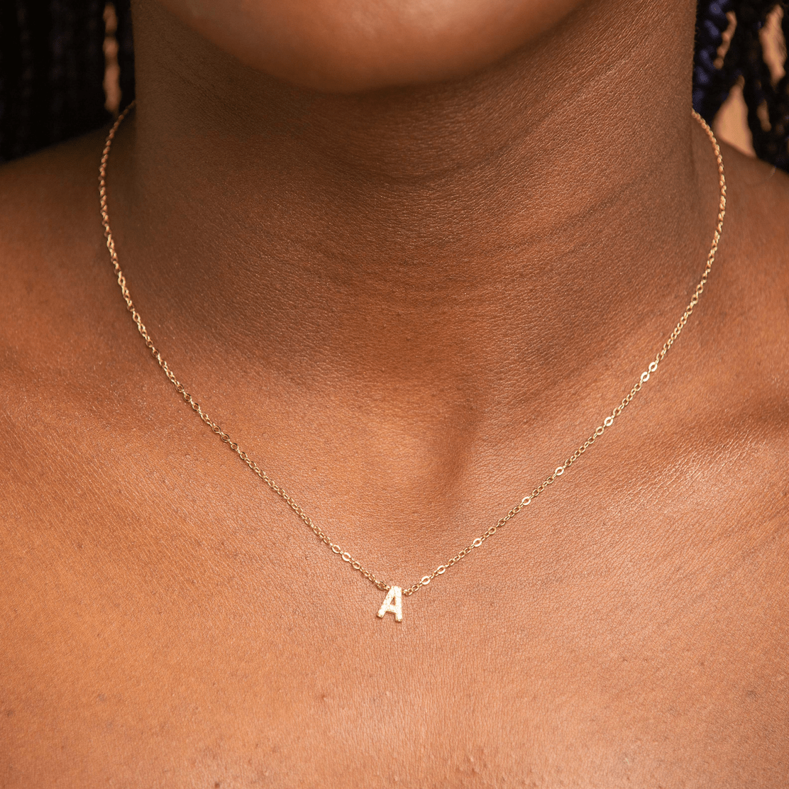 The Original Initial Sapphire Letter Necklace - Camile & Stone