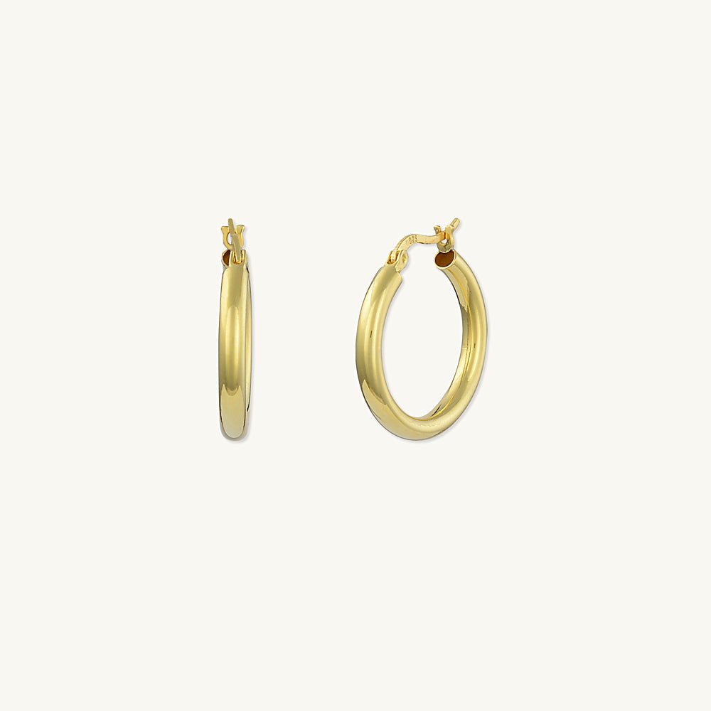 Thin Tube Hoops - Camile & Stone