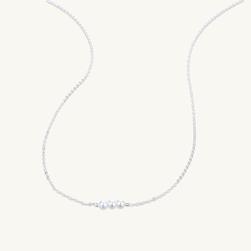 Triple Freshwater Pearl Necklace - Camile & Stone