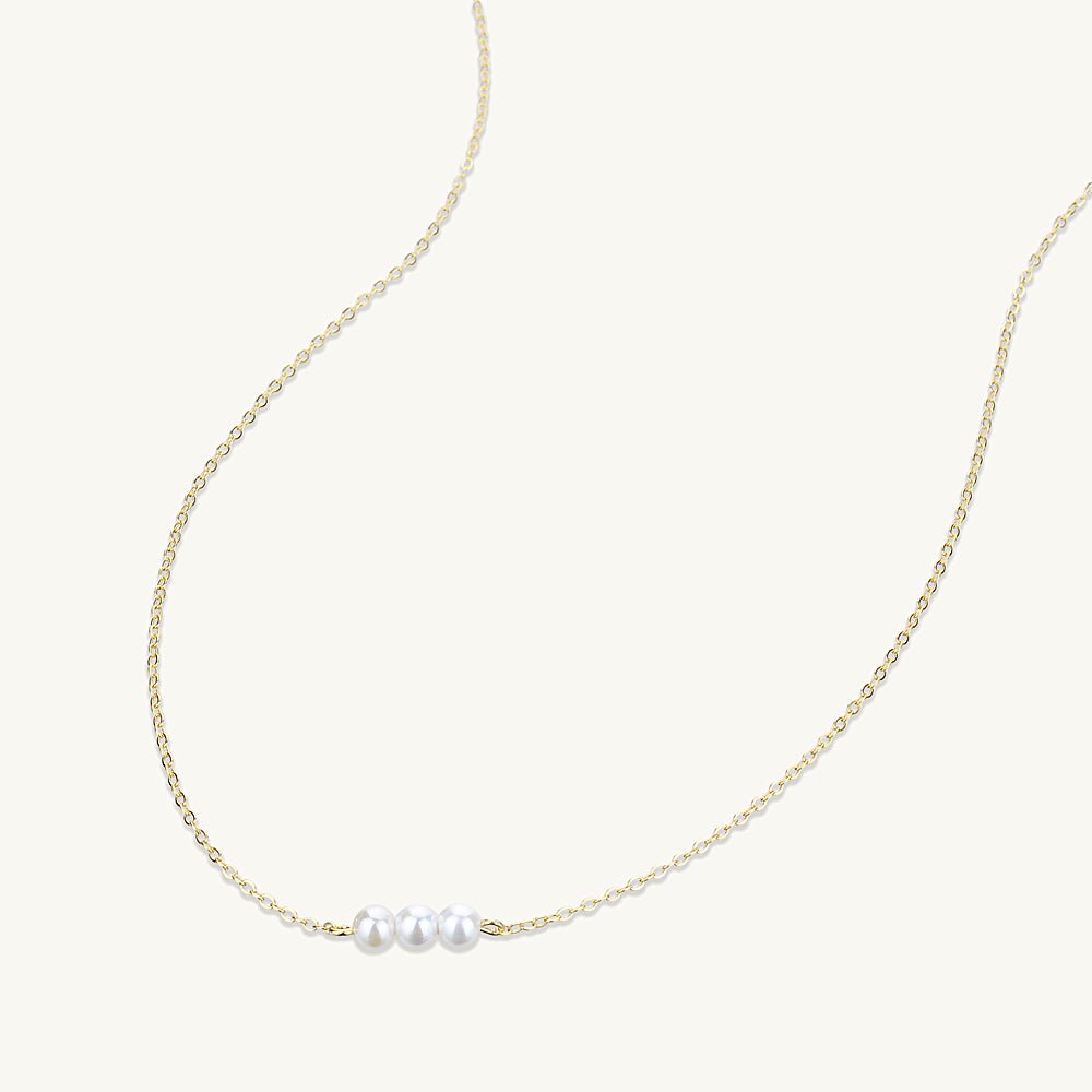 Triple Freshwater Pearl Necklace - Camile & Stone