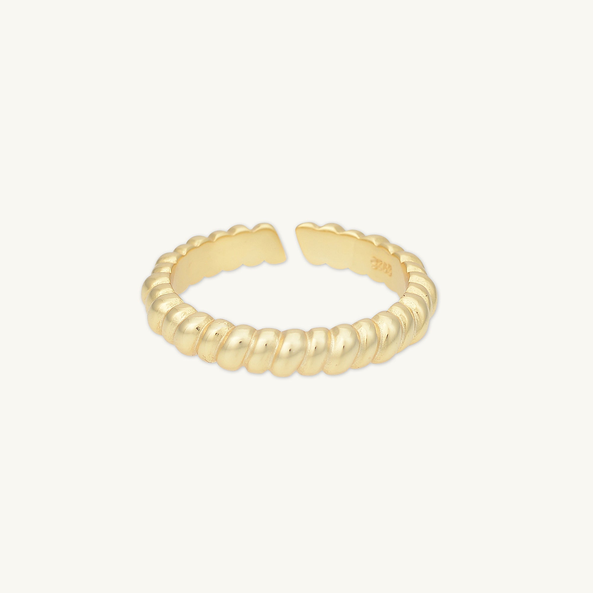 Twisted Rope Open Stacker Ring - Camile & Stone