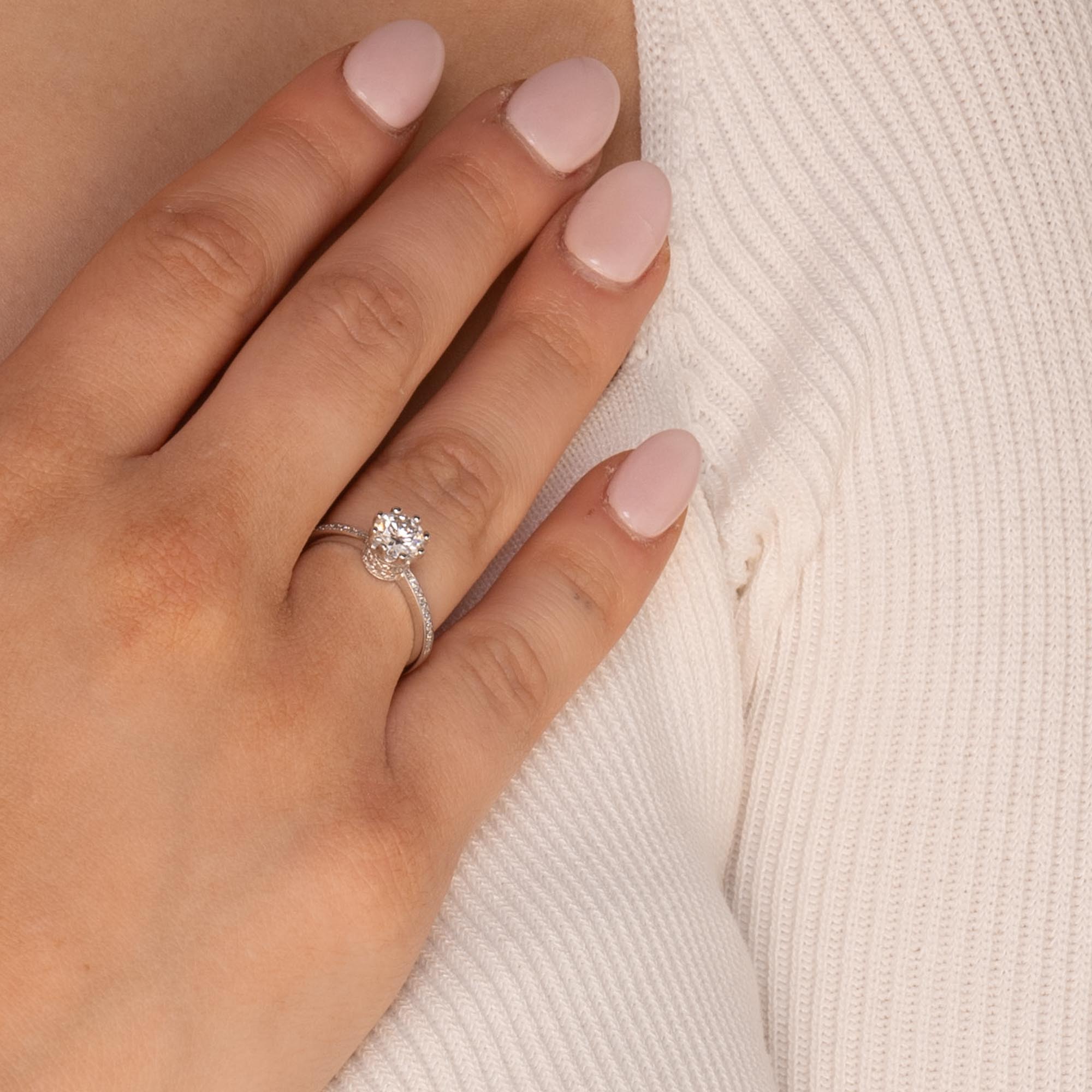 0.8ct The Sarah Moissanite Diamond Engagement Ring - Camile & Stone