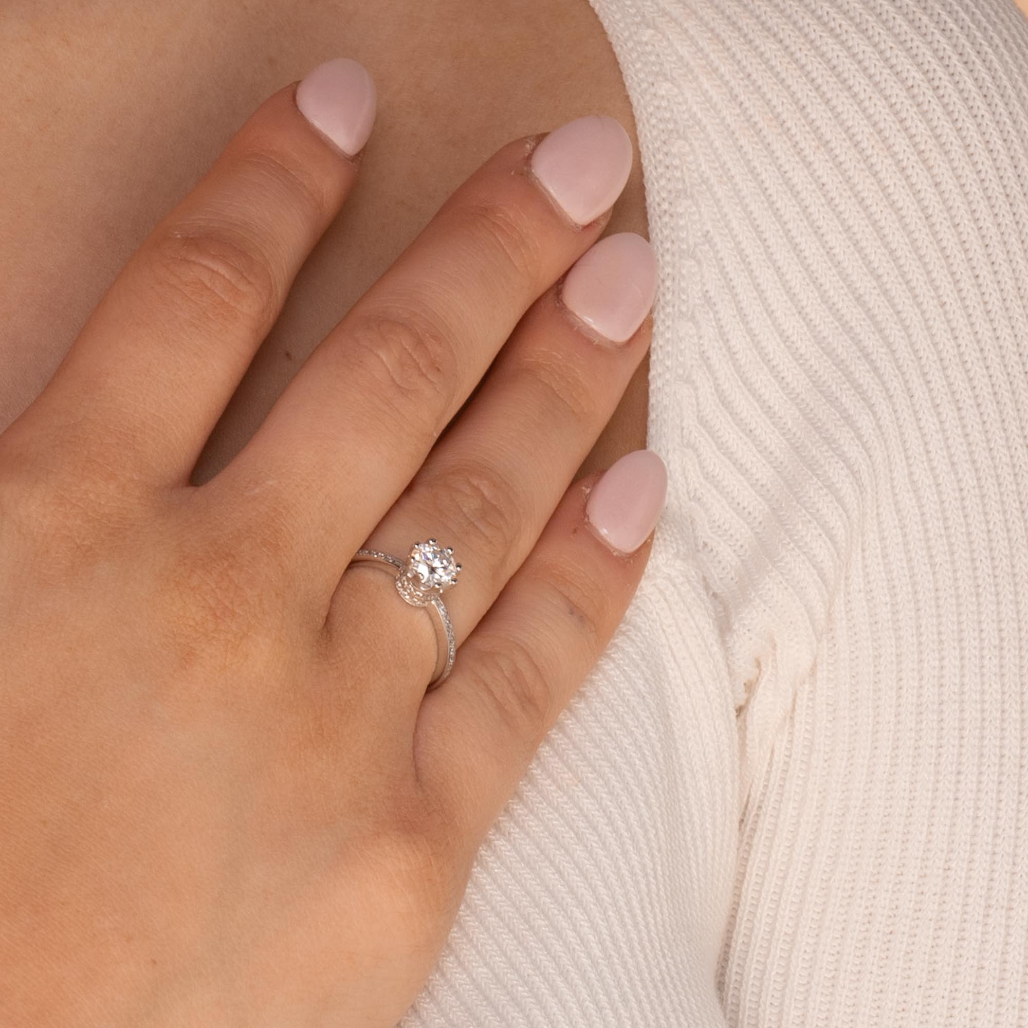 0.8ct The Sarah Moissanite Diamond Engagement Ring - Camile & Stone