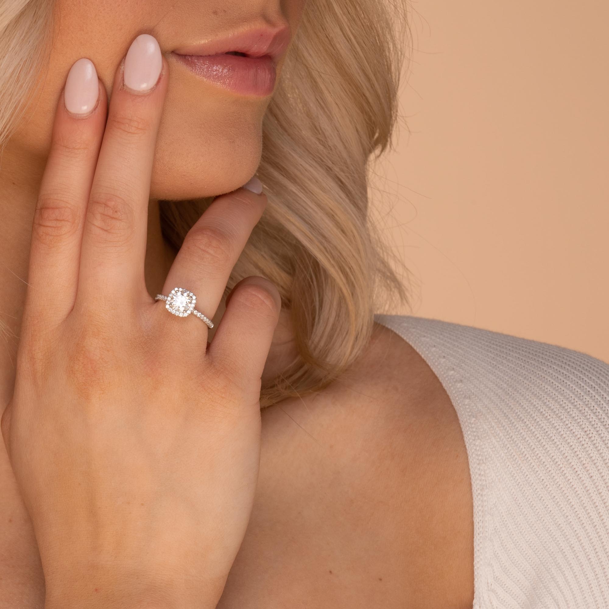 1 ct The Hazel Moissanite Diamond Engagement Ring - Camile & Stone