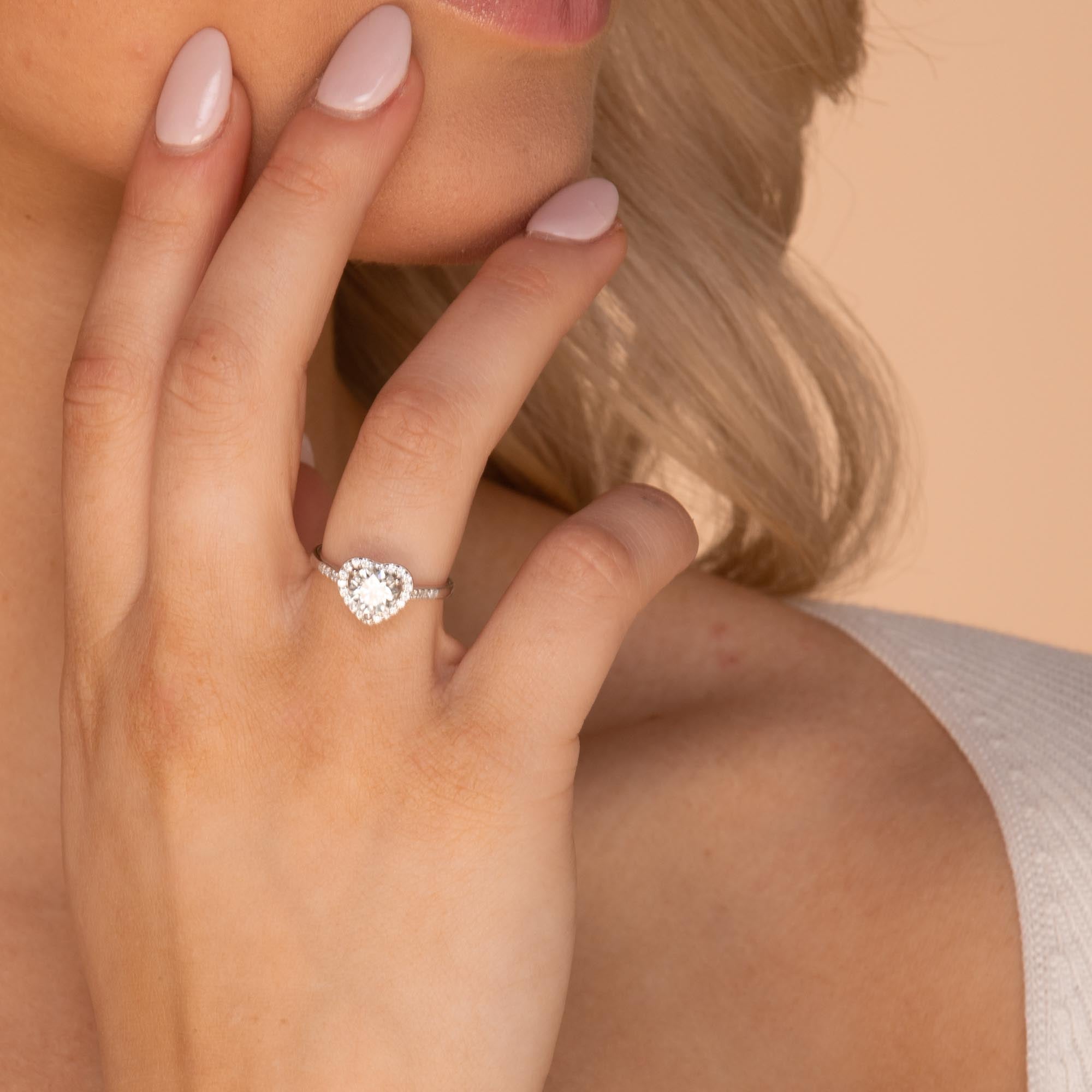 1 ct The Violet Moissanite Diamond Engagement Ring - Camile & Stone