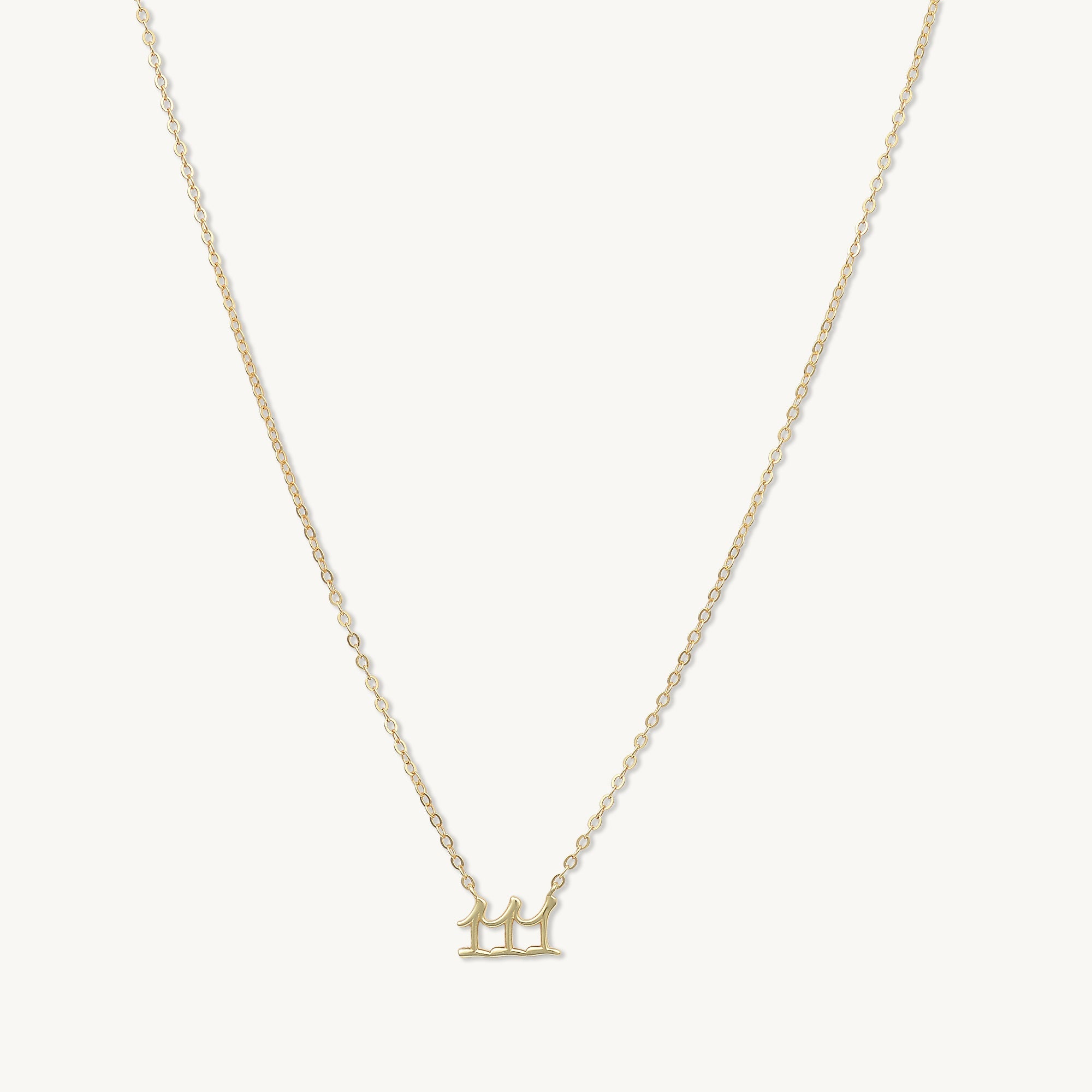 111 Angel Number Pendant Necklace - Camile & Stone