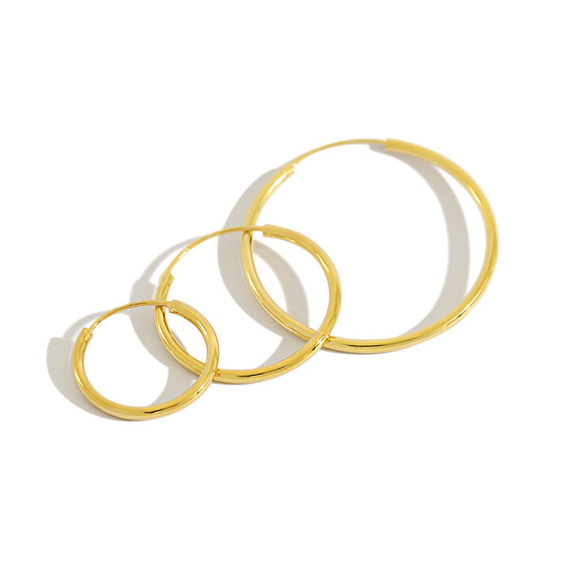 Thin Basic Medium Hoops