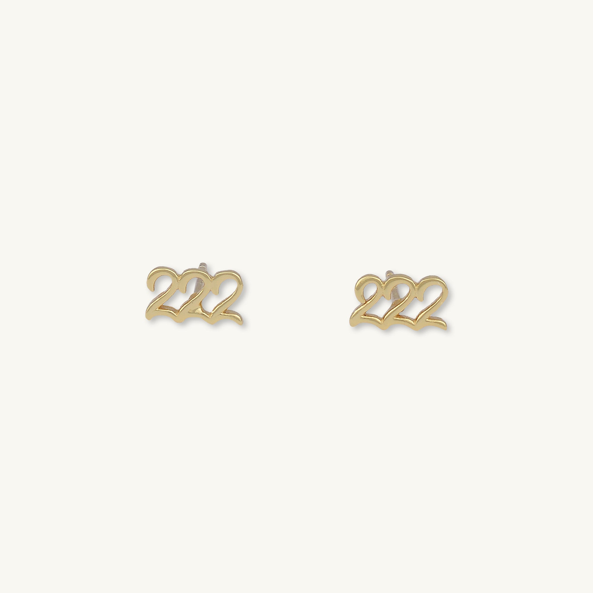 222 Angel Number Earrings - Camile & Stone